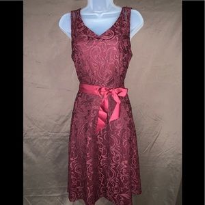 Beautiful wine colored lace dress